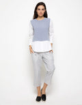 L/S TOP KNIT KONT CO