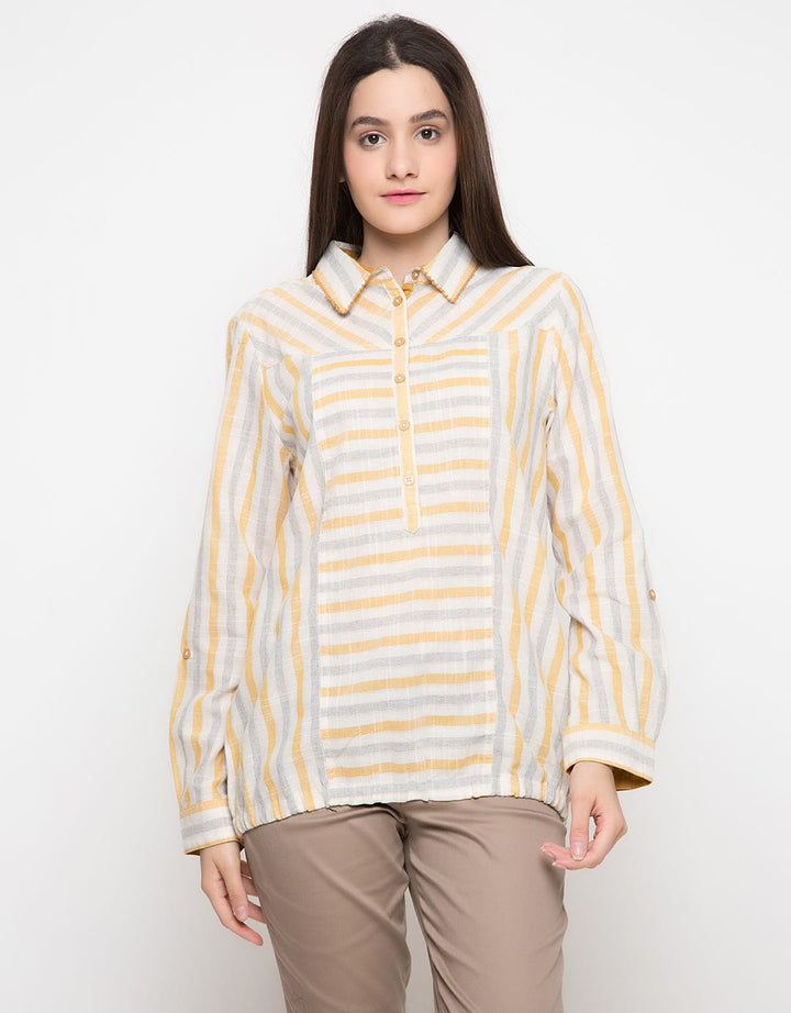 Triset Blouse Stripes Button