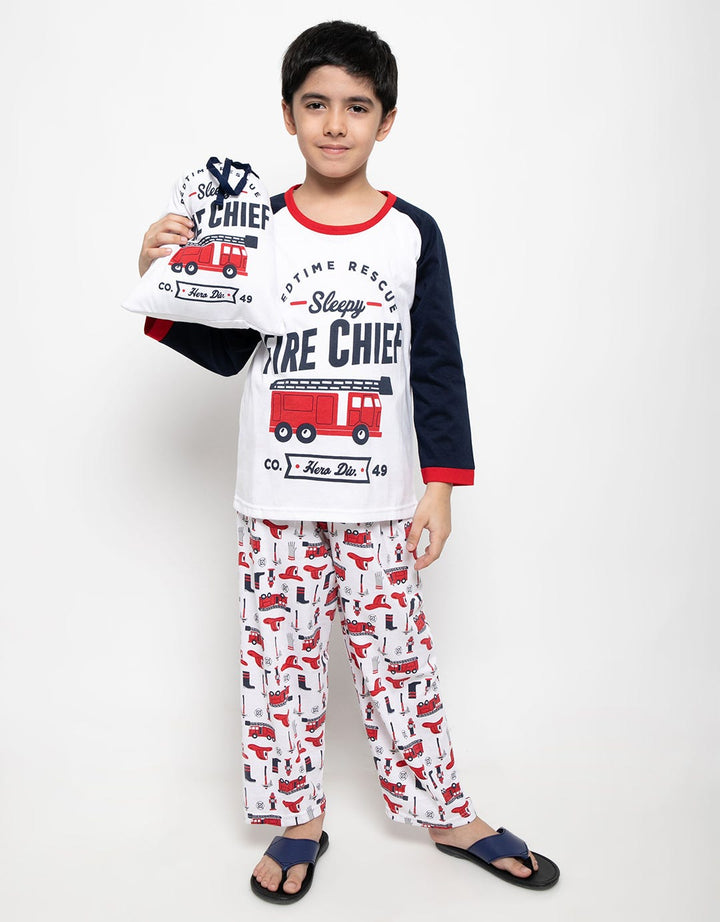 Boboo Boys Fire Chief Pajamas