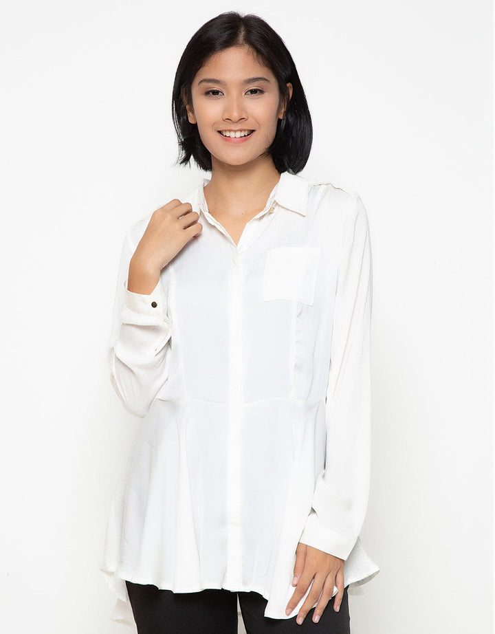 BODYTALK Kemeja Lengan Panjang Whiteness