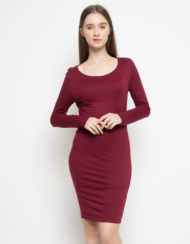 Bodytalk Wine Dress