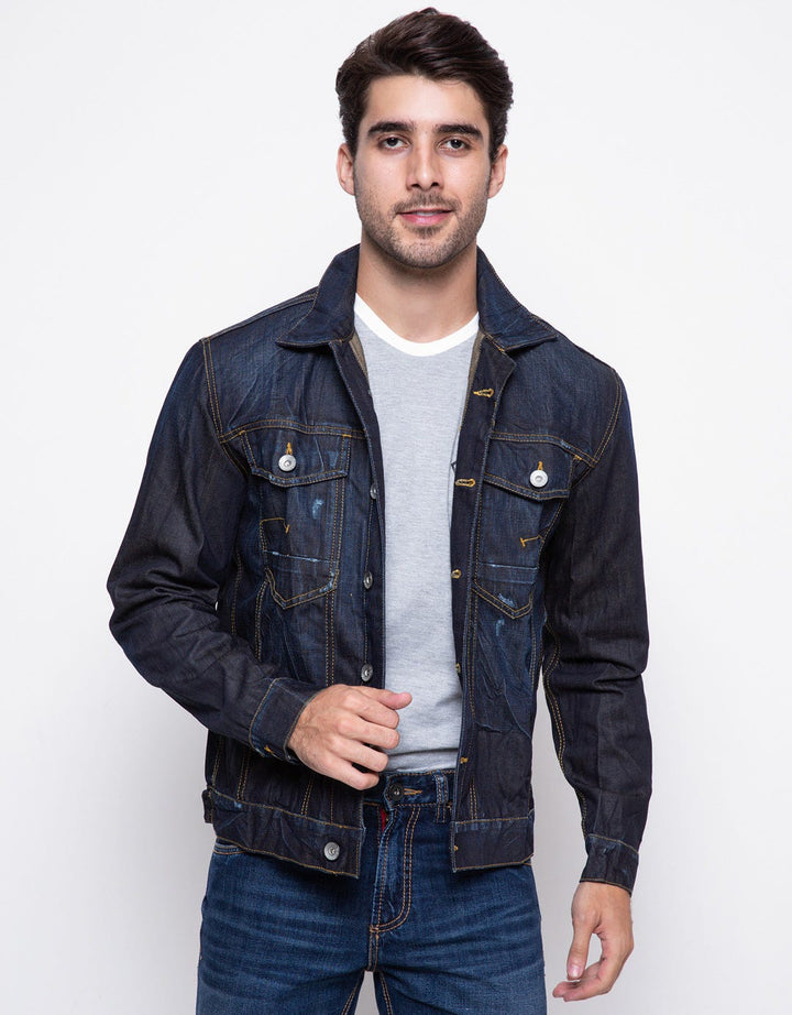 Bombboogie Jaket Jeans Aksen Shredded