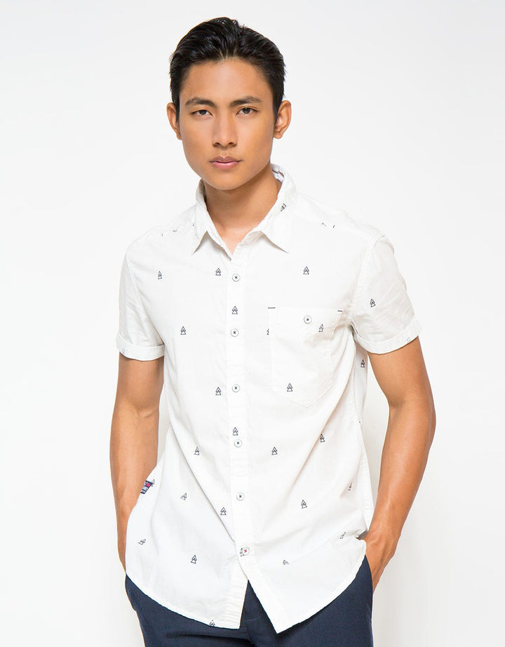 Bombboogie Kemeja Pria Motif Segitiga