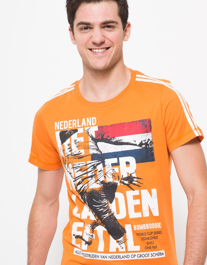 Bombboogie Netherlands Photoprint T-Shirt - Orange
