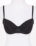 W LACE BLACK 34CUP BRA