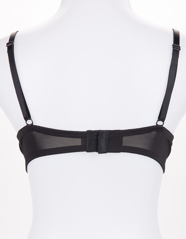 W LACE BLACK 34CUP BRA