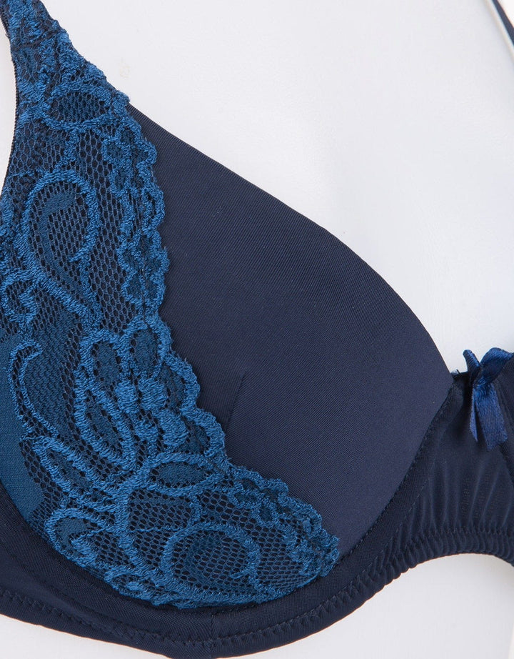 W LACE NAVY 34 CUP B