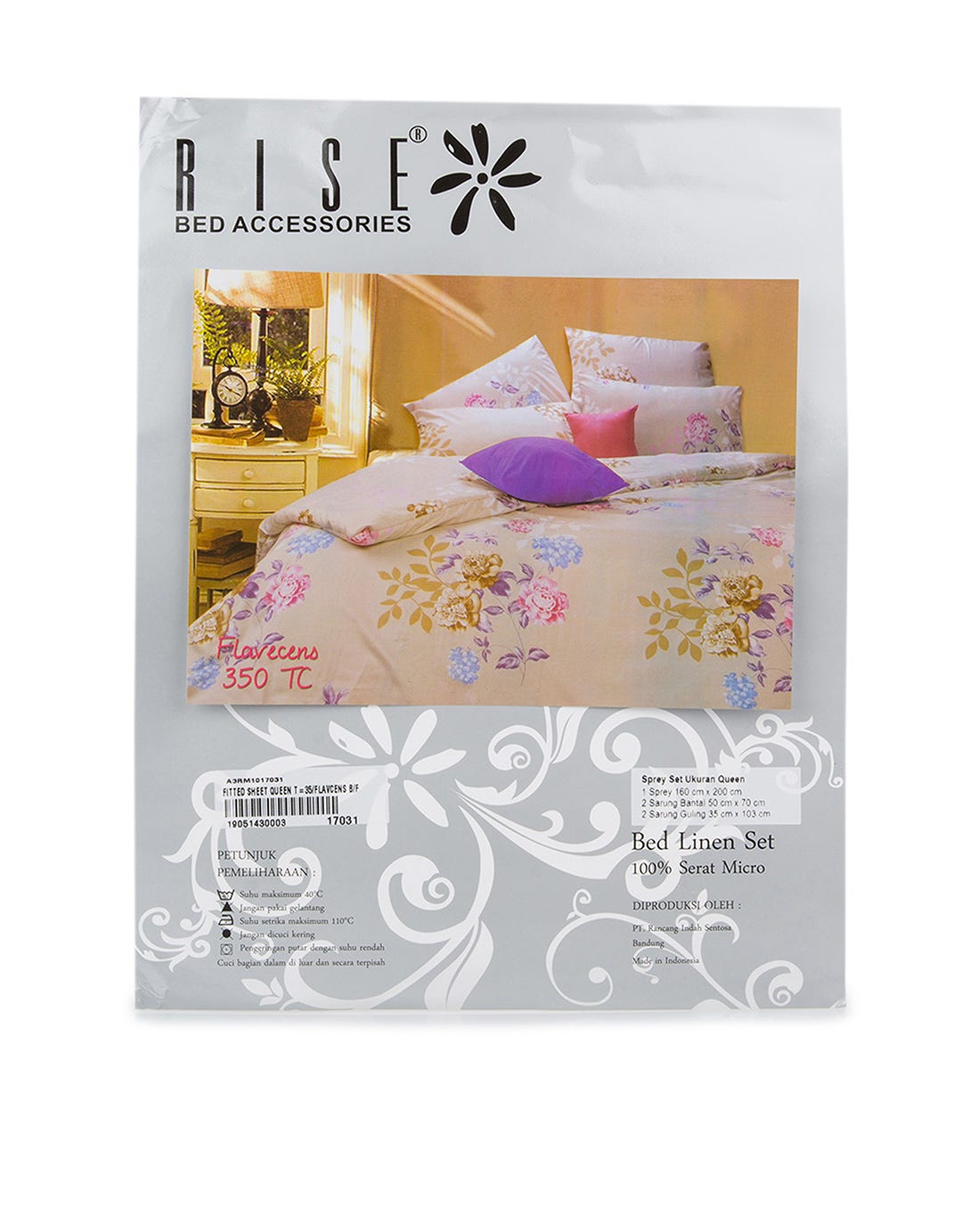Rise Bundling Rise Bed Sheet Set Bed Cover Scarlet Queen Size