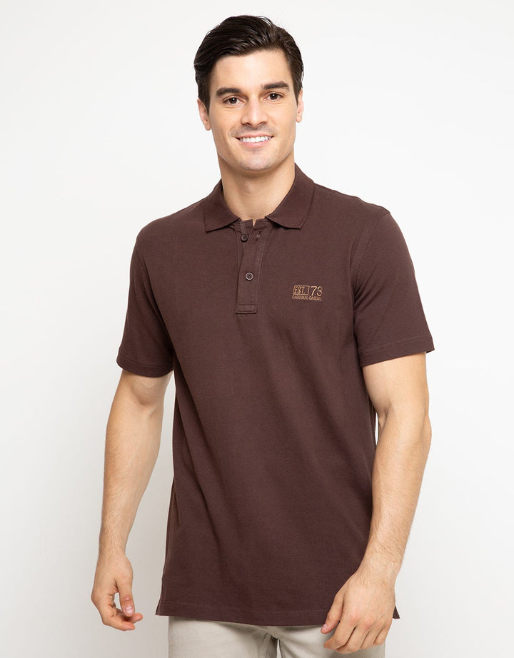 Cardinal Casual Polo Shirt Brand Embroidery Details