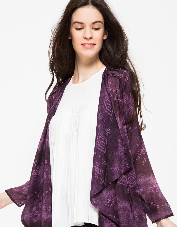 Cardinal Femme Batik Printed Cardigan