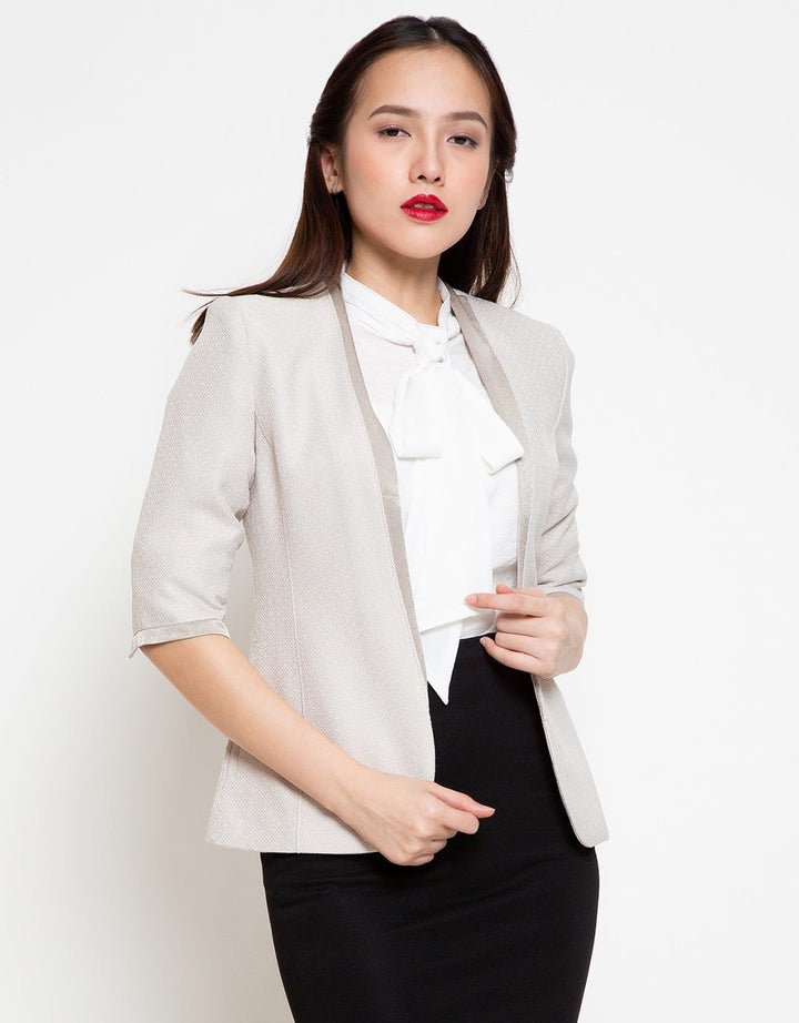 Cardinal Femme Blazer Aksen Tekstur Woven