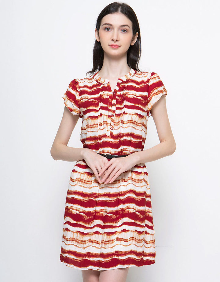 Cardinal Femme Dress Women's Retro Tone