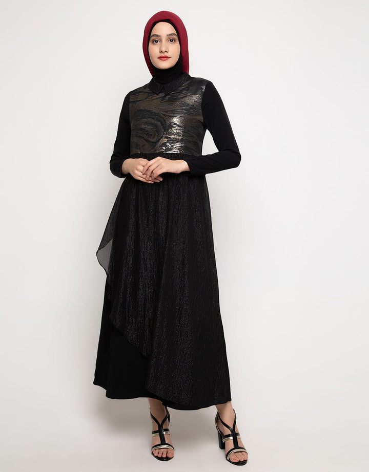 Cardinal Femme Gamis Aksen Bordir Glossy