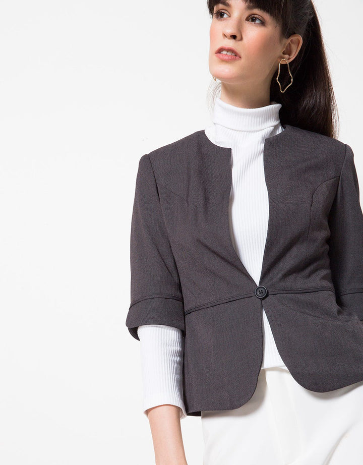 Cardinal Femme Kancing Depan Blazer Wanita
