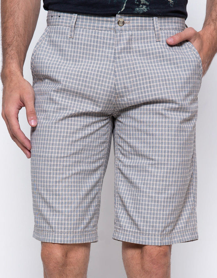 Cardinal Formal Plaid Print Bermuda Pants