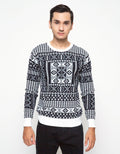 Cardinal Formal Sweater Aksen Bordir Etnik