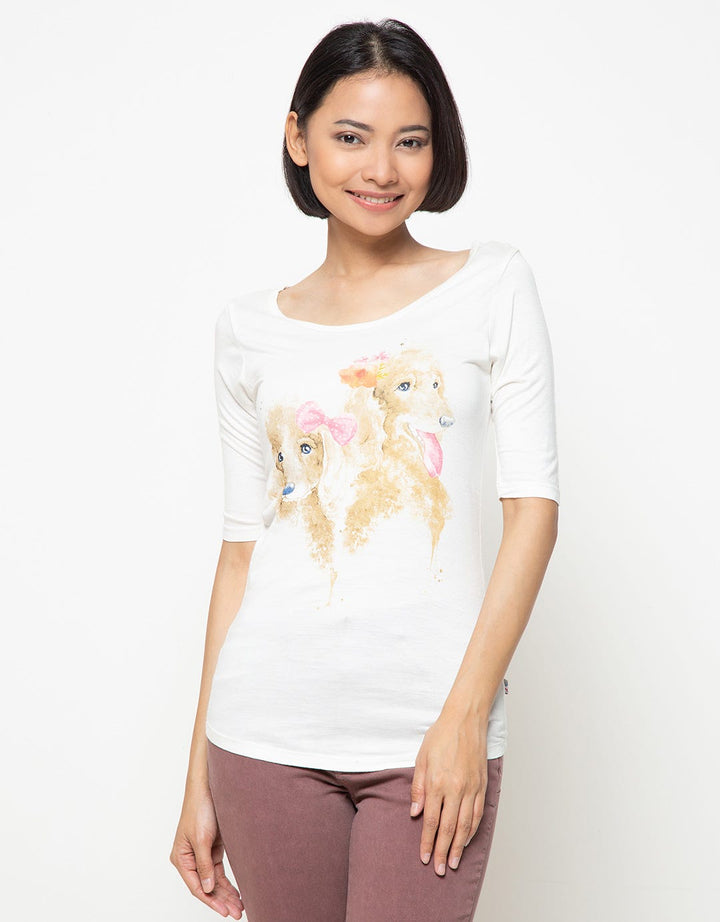 Cardinal Girl Blouse Women Woman Two Beautiful Dogs