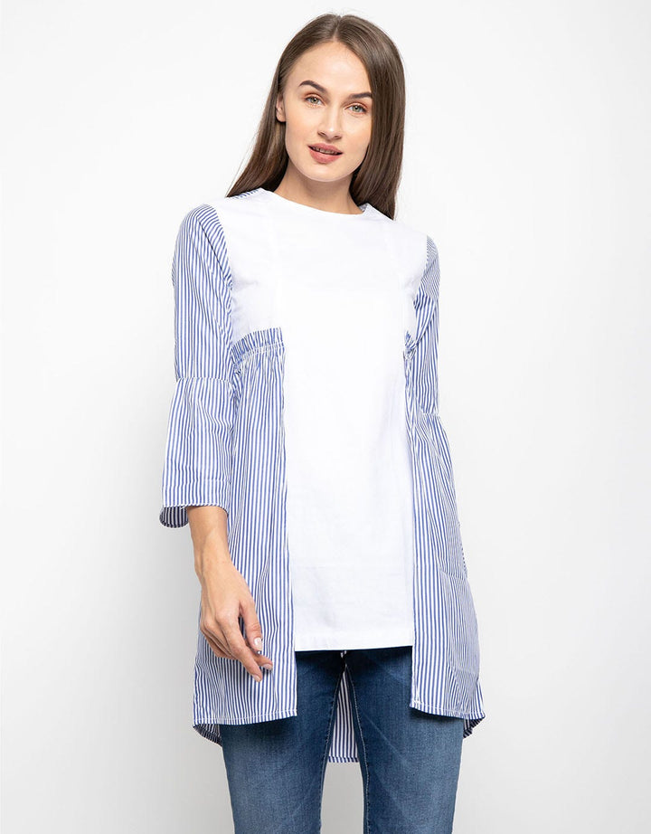 Cardinal Girl Blus Aksen Print Stripes