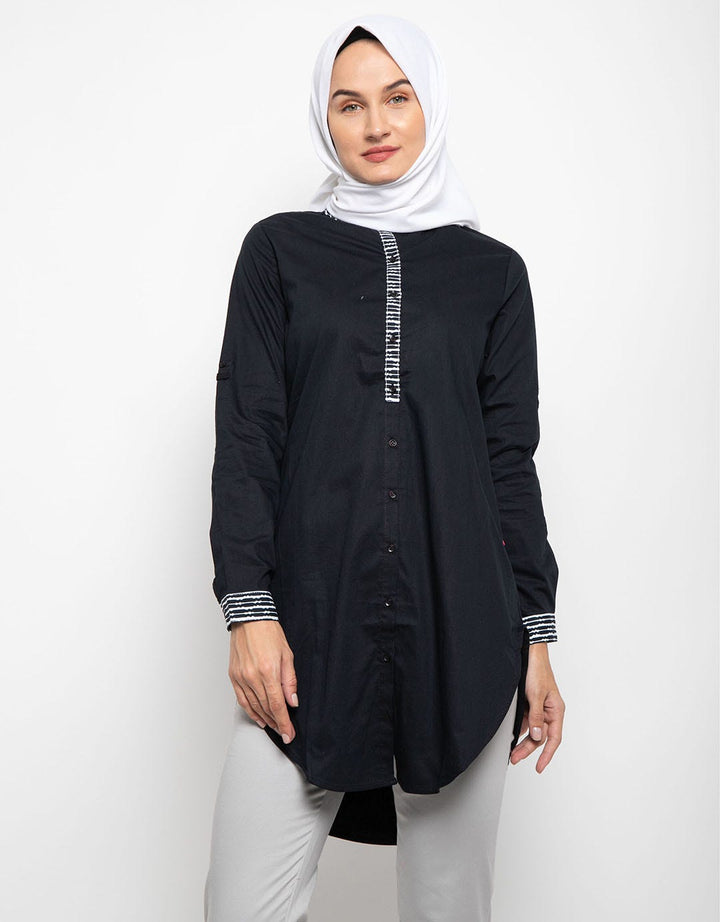 Cardinal Girl Tunik Detail Print Stripes