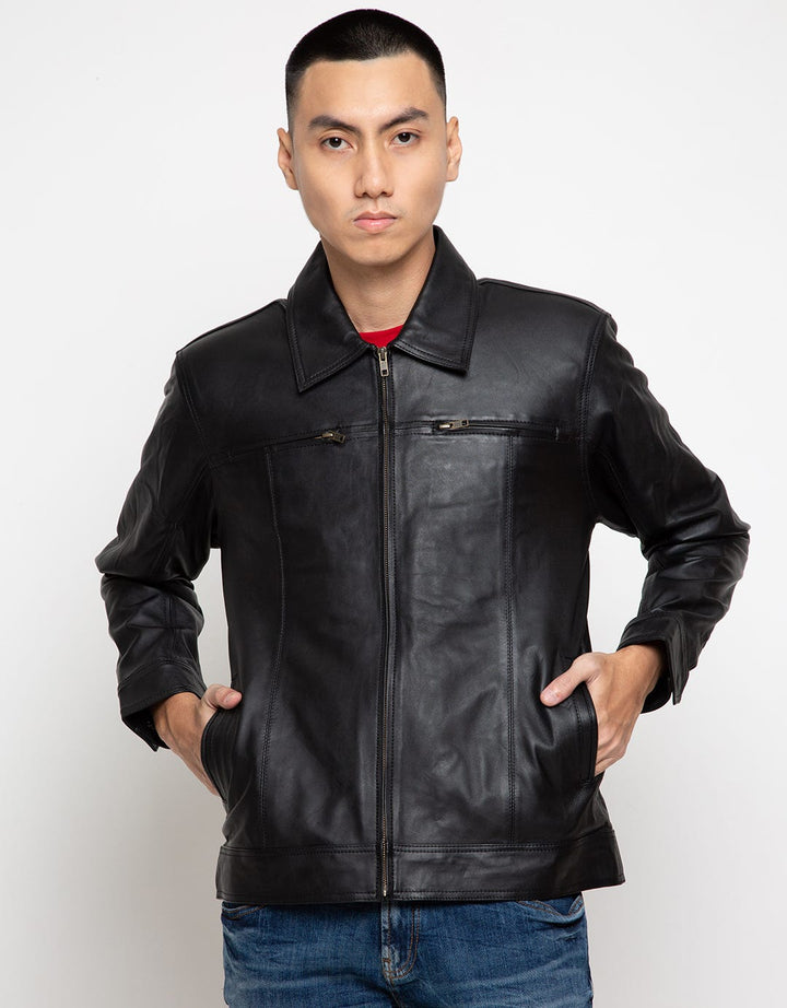 Cardinal Formal Jaket Kulit Kasual Pria
