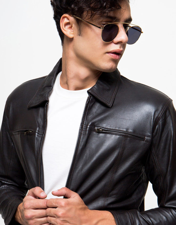 Cardinal Formal Jaket Kulit Kasual Pria