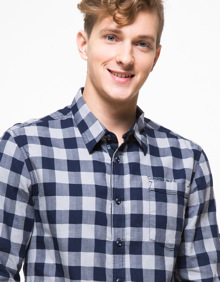 Cardinal Jeans Two Tone Plaid Shirt