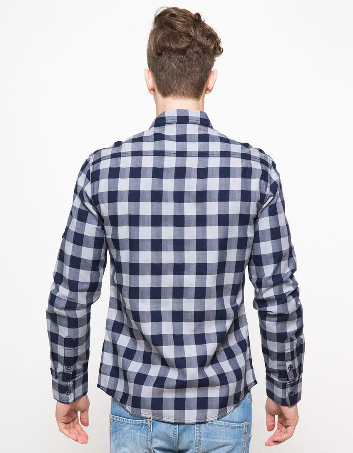 Cardinal Jeans Two Tone Plaid Shirt