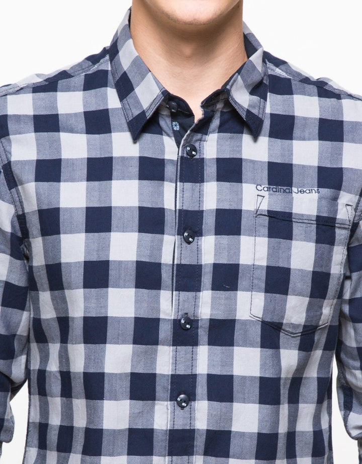 Cardinal Jeans Two Tone Plaid Shirt
