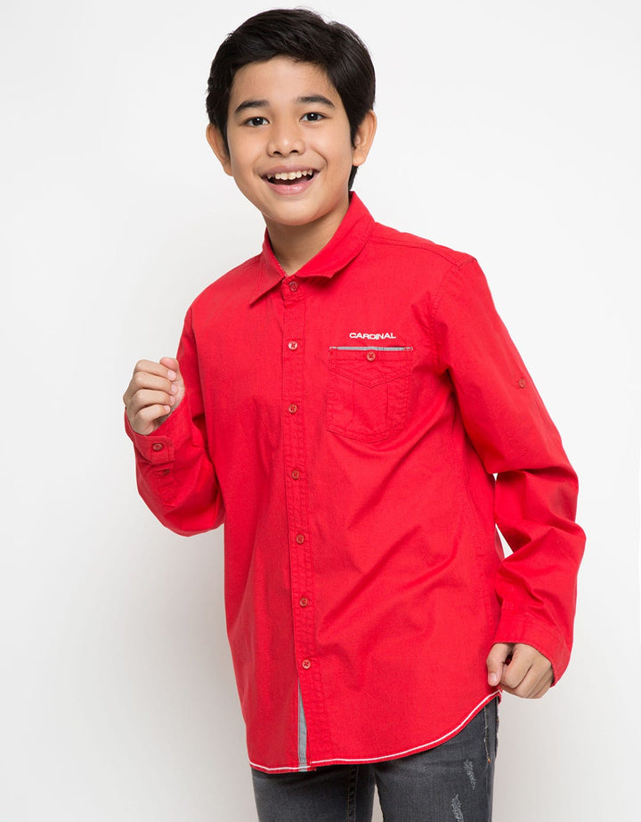 Cardinal Kids Boy Shirt TAKAIC0489N 11A
