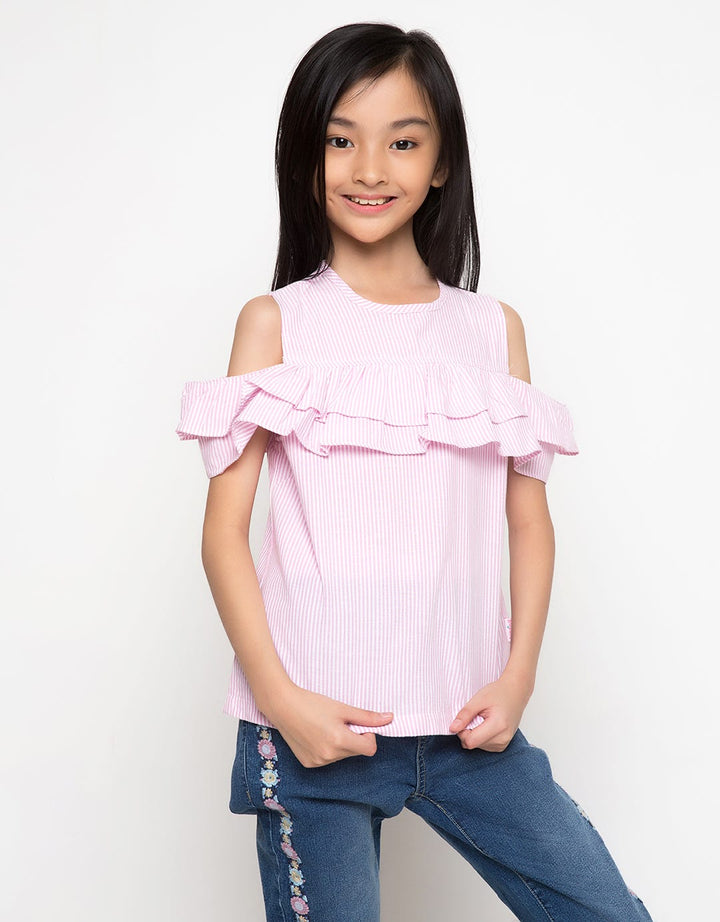 Cardinal Kids Girl Blouse Stripe