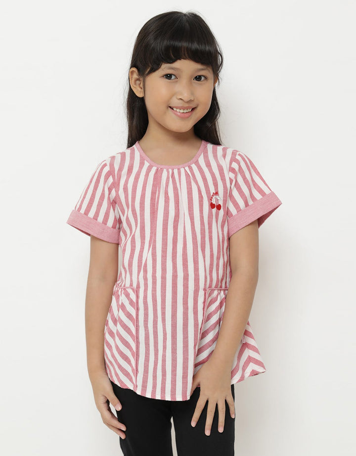 Cardinal Kids Girl Blus Print Stripes