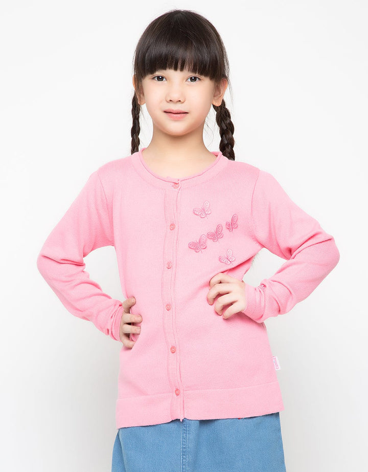 Cardinal Kids Girl Butterfly Cardigan