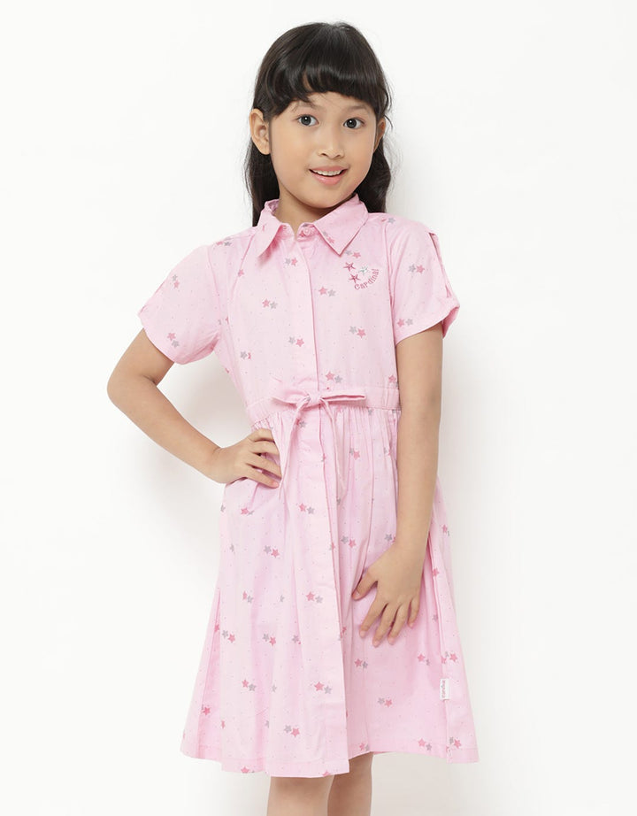 Cardinal Kids Girl Dress Print Stars &amp; Dots
