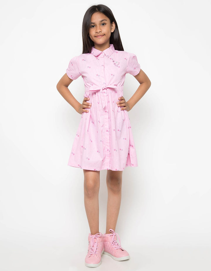 Cardinal Kids Girl Dress Print Stars &amp; Dots