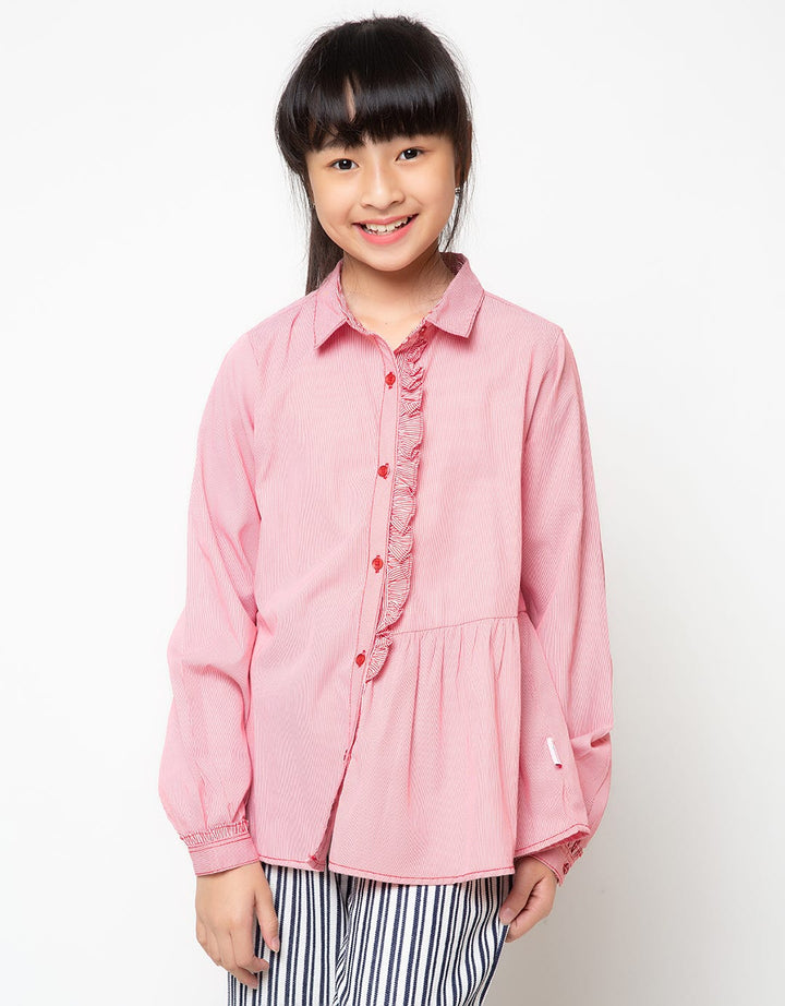 Cardinal Kids Girl Kemeja Garis