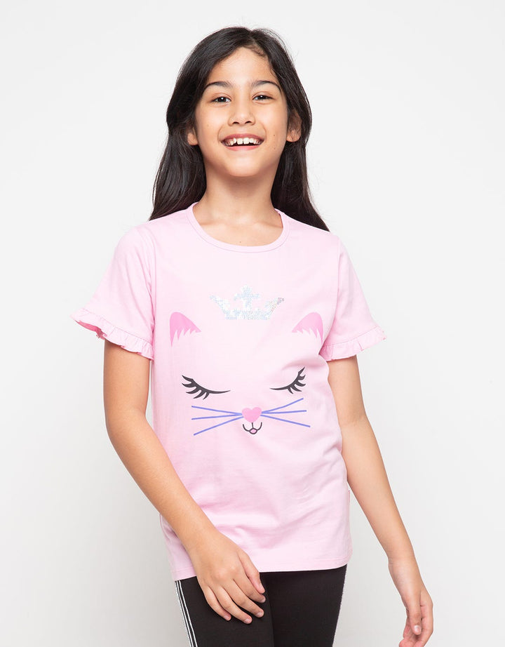 Cardinal Kids Girl T-shirt Queen Cat