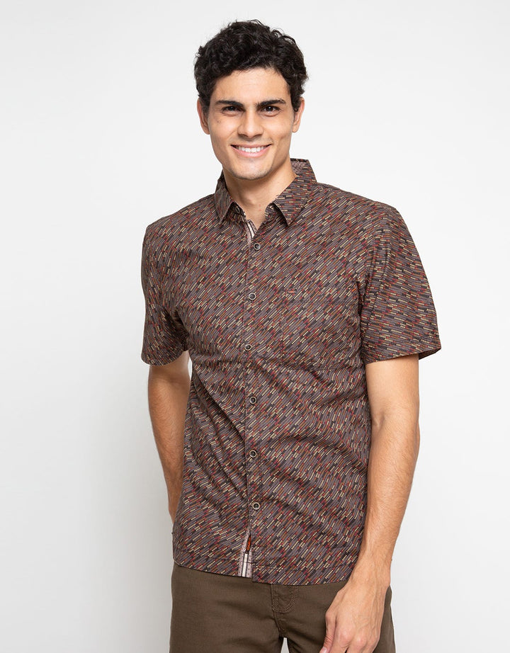 Cardinal Casual Men Kemeja Cotton Full Print