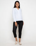 TAPERED PRINT PANTS