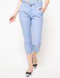 Lois Girl Twill Straight Capri FTC 240 BU