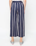 MKY Clothing Stripe Long Culotte Pants