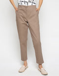 ANKLE PANTS W ZIP CT