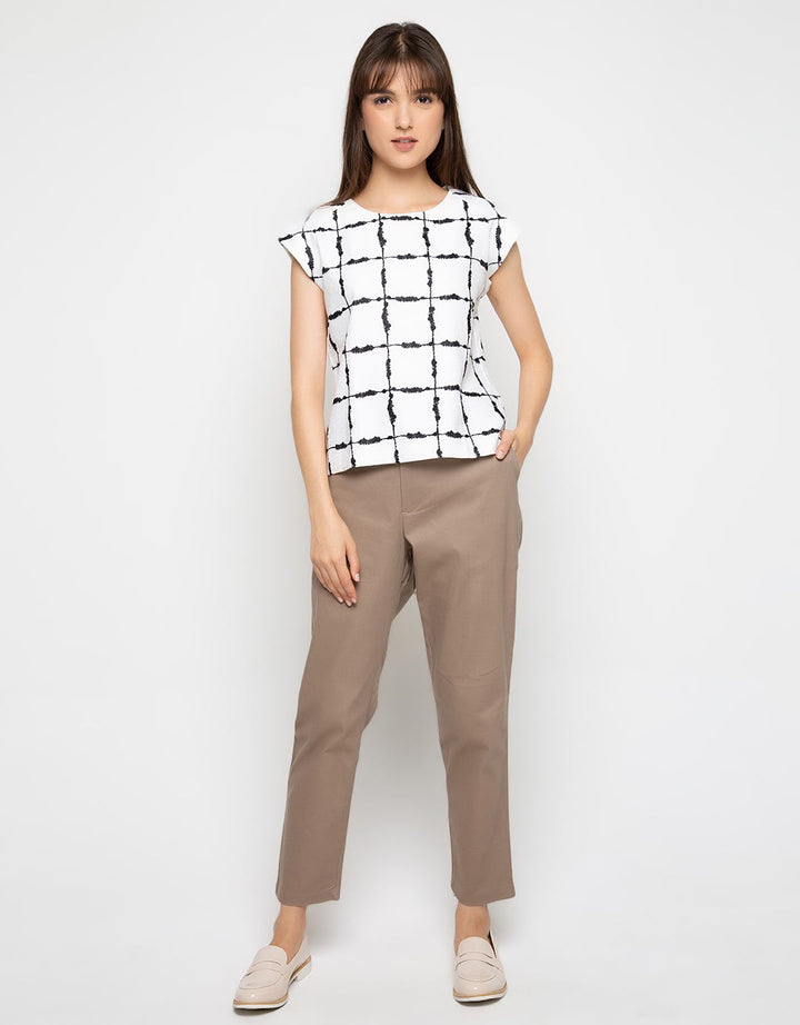 ANKLE PANTS W ZIP CT