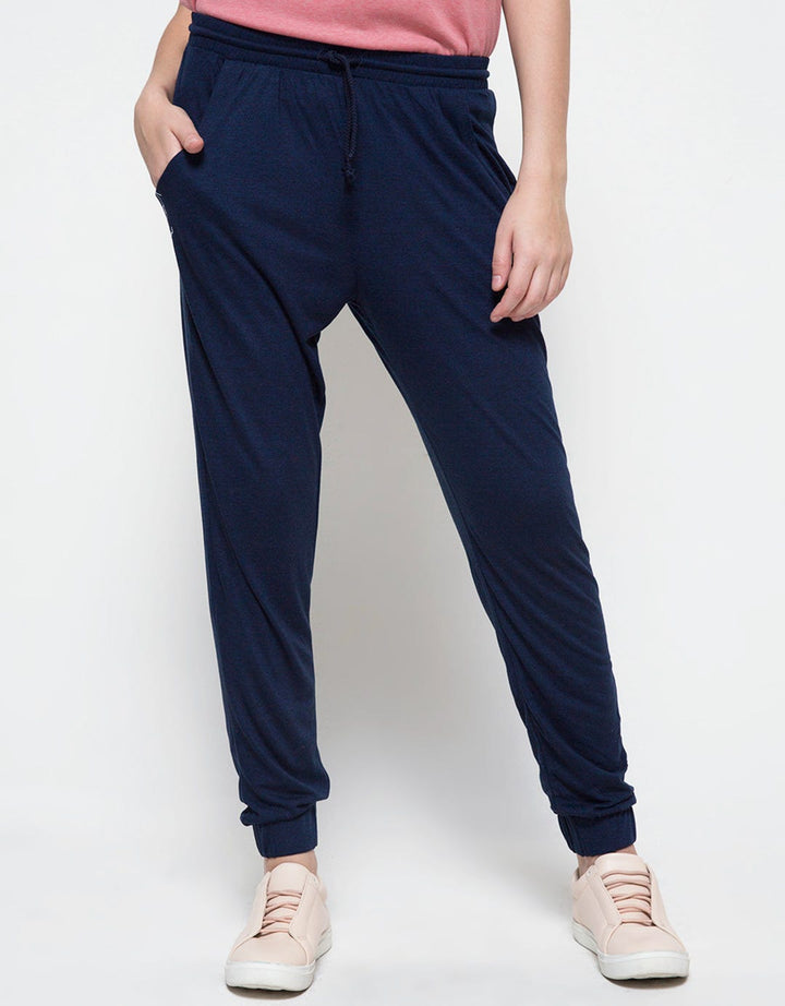 Logo Jeans Celana Panjang Wanita Comfy Sporty