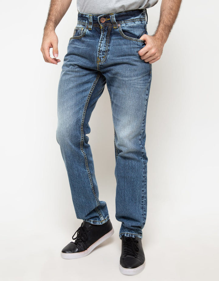 Lois Denim Basic Washed Accent Pants