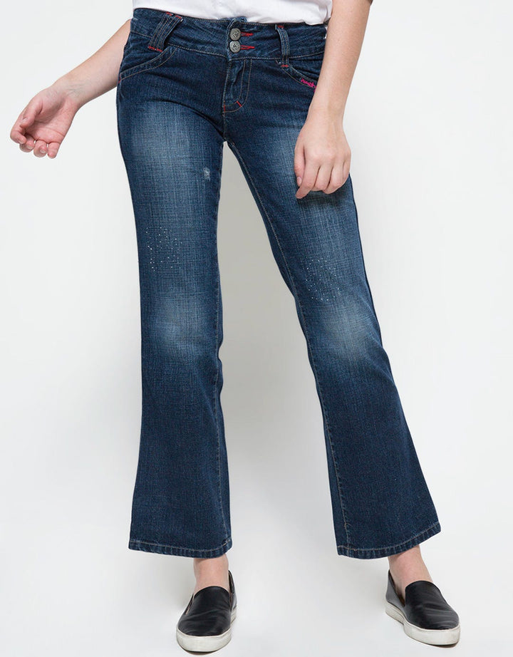 Ninety Degrees Celana Jeans Wanita Bell Out