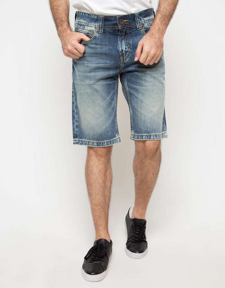 Lois Denim Washed Accent Short Pants