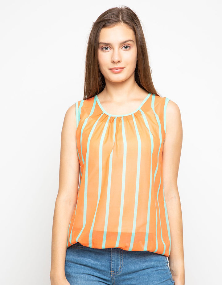 Chanira Blus Print Aiyla Hijau