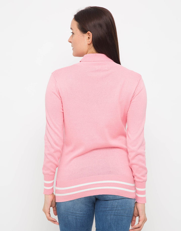 Chic Girl Sweatshirt Turtle Neck