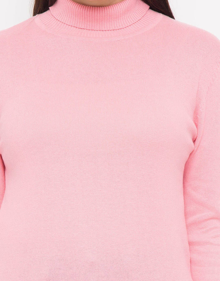 Chic Girl Sweatshirt Turtle Neck