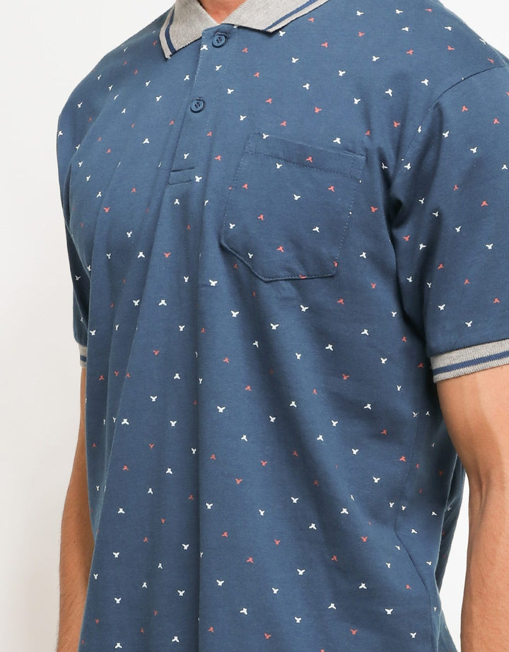 Cole Polo Shirt Print Shark Tail